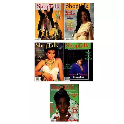 ShopTalk Magazine 1991 Issues LOT (5x) Vintage Black Hair Glamour Beauty  • $45.99