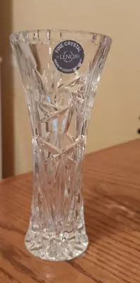 Vintage LENOX Fine Crystal Flared STAR Bud VASE W/Certificate - 4  Height - EC • $13.49