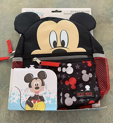 Disney Mickey Mouse Baby Harness Backpack - Red Black • $20.89