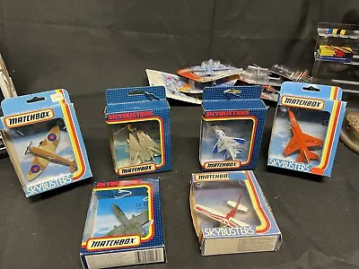 Mixed Lot Of 6 Military Matchbox Skybusters Planes (New Vintage - Unopened) • $66.33