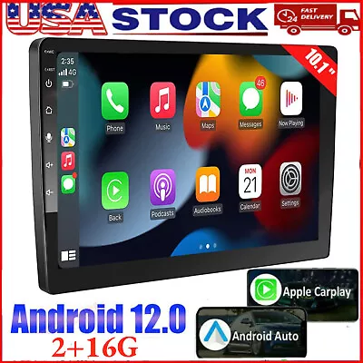 10.1  Android 13 For Apple Carplay Car Stereo Radio GPS Navi WiFi 2 Din USA • $69.89