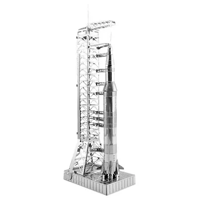 Fascinations Metal Earth 3D Laser Cut Model Kit - US Apollo Saturn V With Gantry • $10.95