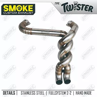 Full System 2 Into 1 Harley Davidson Exhaust Custom Fits Sportster 883 1999-2020 • $360