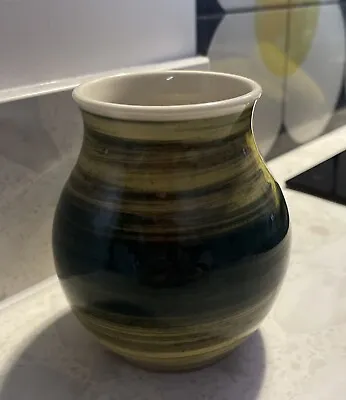 Holkham Pottery Small Vase Blue / Green • £15