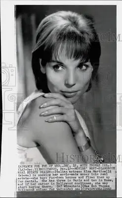 1962 Press Photo Italian Actress Elsa Martinelli - Piw29120 • $19.99