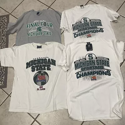 Michigan State Spartan L Tee Shirt Lot (4) • $8