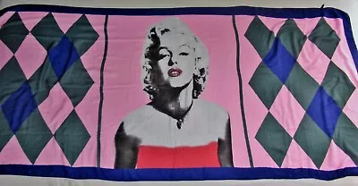 Large Marilyn Monroe Scarf/Wrap Pink Green Blue BNWT • £14.99