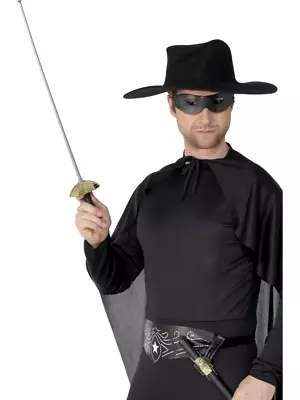 Zorro Bandit Eyemask & 68cm Sword Mexican Fancy Dress Accessory • $28.99