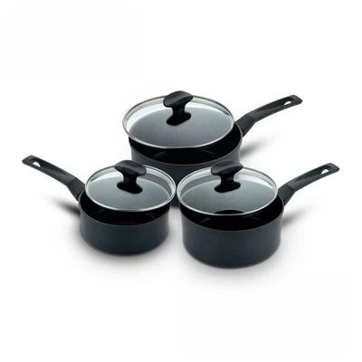 £67.49 • Buy Prestige 9x Tougher - 3 Piece Saucepan Set - Induction And Dishwasher Safe