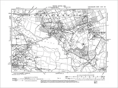 Lugwardine Bartestree Tupsley Old Map Herefordshire 1905: 34SW • £18.99