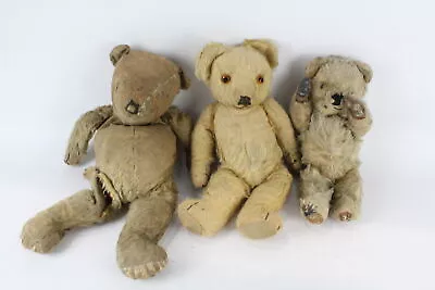 Teddy Bears Vintage Mohair Inc Chiltern Golden Mohair Merrythought X 3 • £0.99