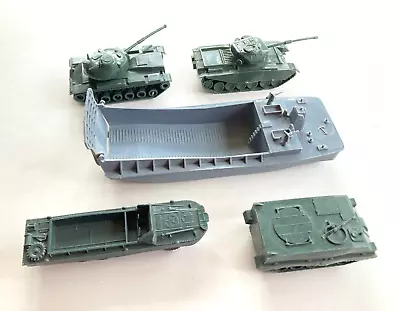 Airfix HO-OO 1:76 Scale Troop Carrier Landing Craft DUKW And Two Famous Tanks • £10