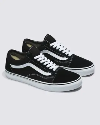 Vans Old Skool Shoes Us Mens 8 9.5 Eur 40.5 Uk 7 Bnib Black White Sneakers Skate • $114.95