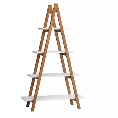 Tileon  A  Frame Ladder Display Shelf 53.54  H X 31.50  W Bamboo Wood Oxford • $104.25