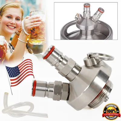 Ball Lock Hose Stainless Steel Mini Keg Tap Dispenser Beer Growler Home Brewing • $21.66