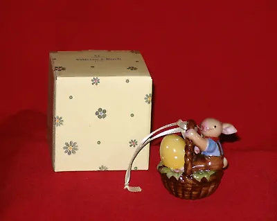 Villeroy & Boch EASTER BUNNY BOY Ornament Rabbit Egg Basket Figure Figurine NEW • $29.99