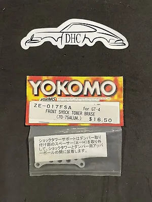 Yokomo Vintage RC Car Part # ZE-017FSA Aluminum Front Shock Tower Brace For GT-4 • $16.99