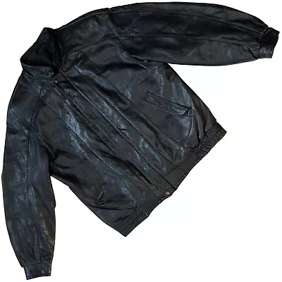 Rrp €1580 Patanahka Oy (Finland) Leather Paneled Mao Biker Jacket (Schott) : L • $292