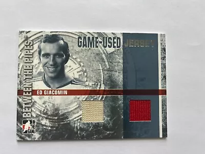 2006-07 Ed Giacomin ITG Between The Pipes Dual Jersey /90 HOF Vezina Trophy • $21.69