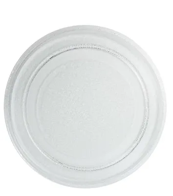 Microwave Plain Glass Plate 245mm 9.5   Tesco Lg Daewoo Asda Swan Teka   34068 • £7.99