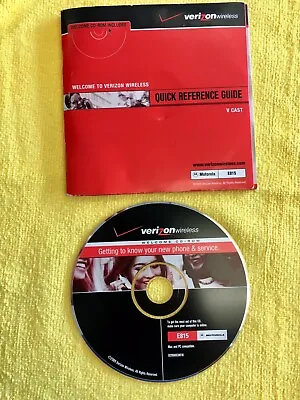 Motorola E815 Quick Reference And V Cast Guide Verizon With CD English & Spanish • $0.99