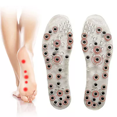 £9.78 • Buy Magnetic Therapy Gel Shoe Insoles Bio Inserts Neuropathy Foot Pain Massaging UK