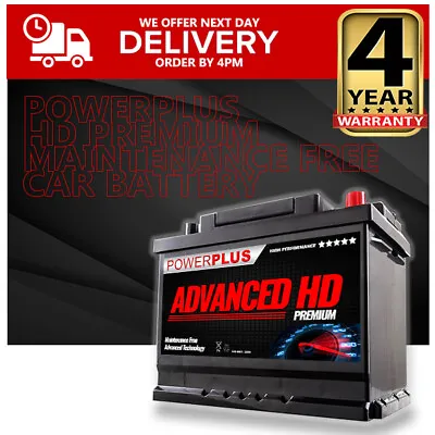 PowerPlus 027 HD Car Battery 63Ah 4 Year Warranty • £64.95