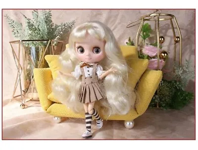 Middie Blythe Doll With Clothes Shoes BJD Blonde Hair Shiny Face Petite Toy Gift • $56.52
