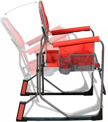 Macsports Macrocker Outdoor Foldable Rocking Chair | Portable Collapsible Spri • $117.99