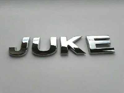  Quality Chrome 3D Car Letters Self-adhesive Badge Emblem Sticker Spelling JUKE • £5.95