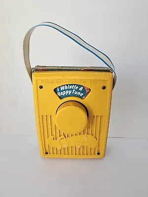 Vintage 1977 Fisher Price Music Box Pocket Radio Whistle A Happy Tune Music Box  • $19.99