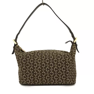 CELINE C Macadam Brown Canvas Shoulder Bag/2W0626 • $32