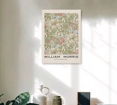 William Morris Golden Lily Poster On Canvas 30x40cm  Unframed  • £9.50