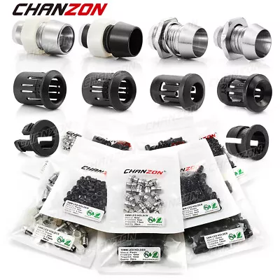 $4.97 • Buy 3mm 5mm 8mm 10mm LED Holder Socket Clip Bezel Light Diode Cover Mount Panel Blub