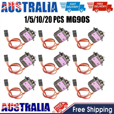 $29.99 • Buy MG90S Metal Gear Digital Mini Servo Motor For 250 450 RC Helicopter Boat TRX
