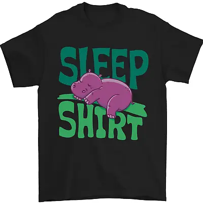 Hippo Sleep Shirt Sleeping Pyjamas Mens T-Shirt 100% Cotton • $10.09
