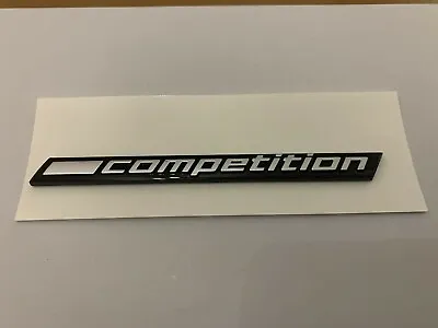 Gloss Black Competition Badge For Bmw M1 M2 M3 M4 M4 M5 • $19.34