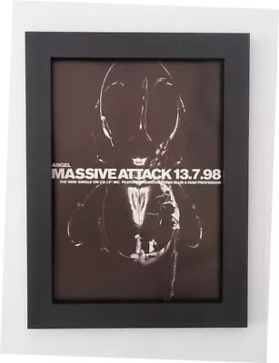 MASSIVE ATTACK*Angel*1998*ORIGINAL*A4*ADVERT*QUALITY*FRAMED*FAST WORLD SHIP • £29.95