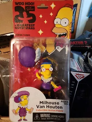 Neca SIMPSONS SERIES 3 MILHOUSE IN PURPLE THEATRE COSTUME OK PACKAGE  • $24.99