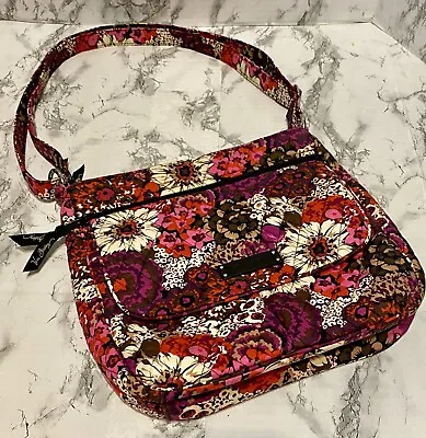 Vera Bradley Retired Rosewood Crossbody Shoulder Purse Handbag Excellent! • $44