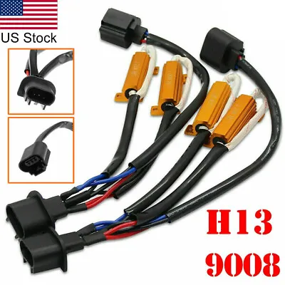 For Dodge 2pcs H13 9008 LED Headlight Error Free Decoder Anti-Flicker Resistor • $19.99