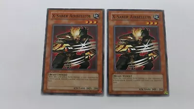 2x X-SABER AIRBELLUM  5DS2-EN019   1ST EDITION COMMON YUGIOH  NM / UNPLAYED • $7.99