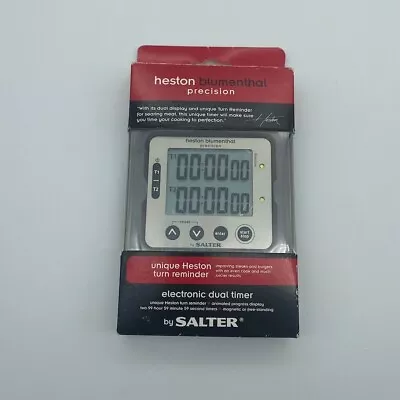 Salter Electronic Dual Timer - Heston Blumenthal Digital Food Cooking Timer • £10