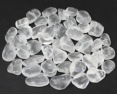 1/4 Lb Bulk Lot Clear Quartz Tumbled Stone (Crystal Healing Metaphysical) 4 Oz • $8.45