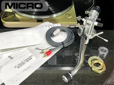 MICRO SEIKI MA-505S SILVER WIRE Tonearm W/ Sub Weight Cable..etc Excellent Japan • $949.99