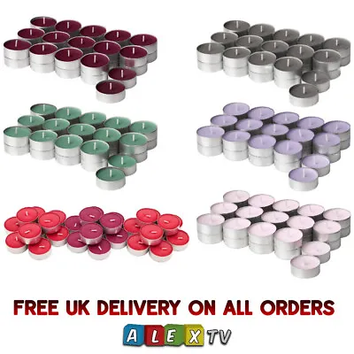 IKEA Scented Tealight Candles Various Colour Fragranced Pack Of 30 • £8.99