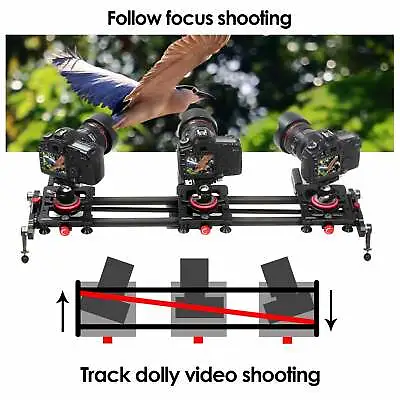 ASHANKS Motorized Camera Slider APP Carbon Fiber SM00THONE C300 • $279.99