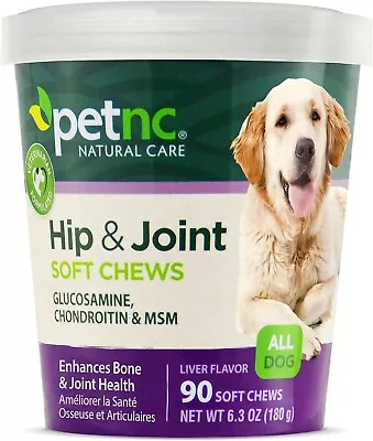 90 Chews Dog Hip And Joint Support Glucosamine Chondroitin MSM Supplement USA • $15.49