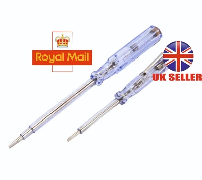 £2.94 • Buy 2pc Mains Circuit Tester Screw Driver Voltage Pen Electrical Test Screwdriver
