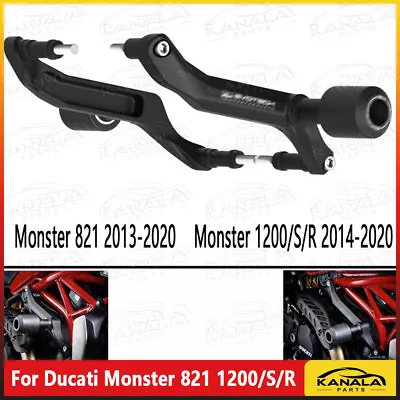 For Ducati Monster 821 Frame Slider Engine Fairing Guard Crash Pad Protector • $154.99